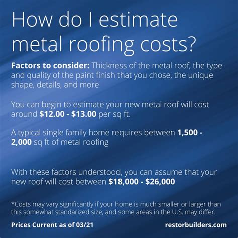 small house metal roof prices|estimated cost of metal roofing.